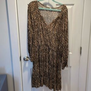 Animal print dress